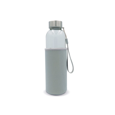 Picture of WATER BOTTLE GLASS with Sleeve 500Ml
