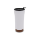 Picture of DOUBLE WALLED TUMBLER CORK BASE 480ML in White