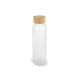 Picture of WATER BOTTLE GLASS & BAMBOO 500ML in White