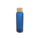 Picture of WATER BOTTLE GLASS & BAMBOO 500ML in Dark Blue