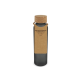 Picture of FROSTED RECYCLED GLASS BOTTLE with Cork Lid 500Ml