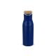 Picture of THERMO BOTTLE with Bamboo Lid 500Ml in Dark Blue