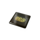 DOMING SQUARE 25X25 MM in Gold image 2