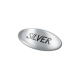 DOMING OVAL 50X25 MM in Silver image 2