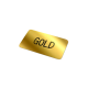 VINYL STICKER RECTANGULAR 60X25MM in Gold image 2