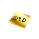 VINYL STICKER SQUARE 50X50MM in Gold image 2