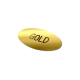VINYL STICKER OVAL 30X15MM in Gold image 2