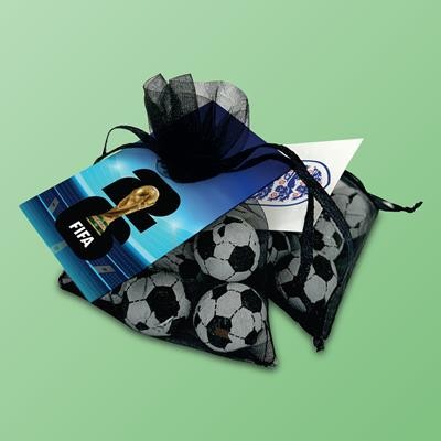 Picture of MILK CHOCOLATE FOILED FOOTBALL in Kit Bag
