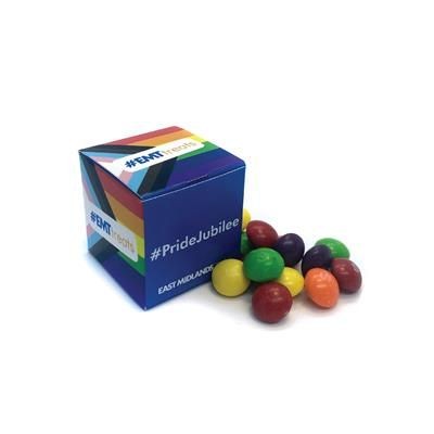 Picture of PRIDE PRODUCTS - 40MM CUBE CONTAINING SKITTLES.