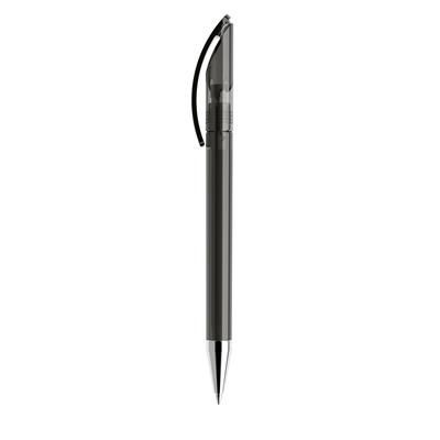 Picture of PRODIR TWIST ACTION BALL PEN in Clear Transparent Finish with Silver Chrome Nose Cone.