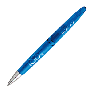Picture of PRODIR PUSH BUTTON BALL PEN in Clear Transparent Finish.