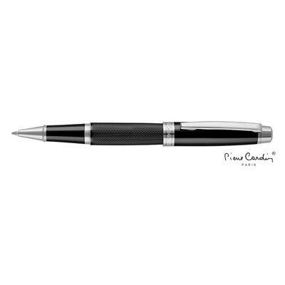 Picture of PIERRE CARDIN ACADEMIE ROLLERBALL PEN in Black - Silver Chrome