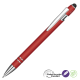 Picture of ASTRA-I SOFT FEEL GRS RECYCLED METAL BALL PEN - RED