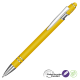 Picture of ASTRA-I SOFT FEEL GRS RECYCLED METAL BALL PEN - YELLOW
