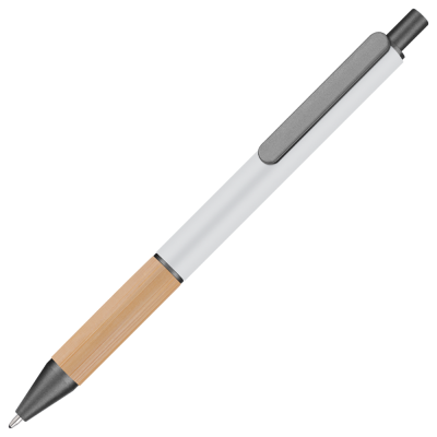 Picture of BROOK GRS RECYCLED BALL PEN - WHITE