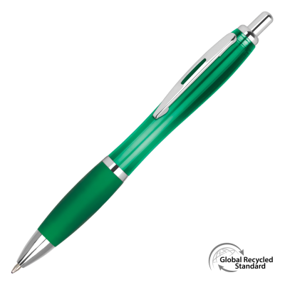 Picture of CONTOUR STANDARD GRS RECYCLED BALL PEN - GREEN