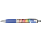 Picture of CONTOUR FULL COLOUR WRAP BALL PEN - WHITE - BLUE (BLUE INK)