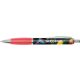 Picture of CONTOUR FULL COLOUR WRAP BALL PEN - WHITE - RED (BLUE INK)