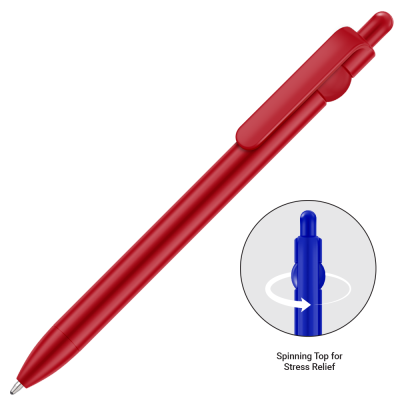 Picture of CLICK SPIN FIDGET GRS BALL PEN - RED