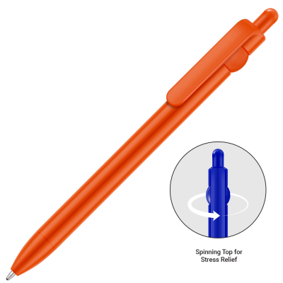 Picture of CLICK SPIN FIDGET GRS BALL PEN - ORANGE