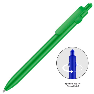Picture of CLICK SPIN FIDGET GRS BALL PEN - GREEN