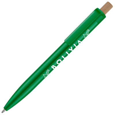 Picture of ECO CLICK GRS RECYCLED PLASTIC BALL PEN - GREEN