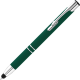 Picture of ELECTRA CLASSIC SOFT FEEL METAL BALL PEN with Stylus - Dark Green (Blue Ink)