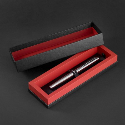 Picture of PIERRE CARDIN LUSTROUS ROLLERBALL PEN in Silver Chrome