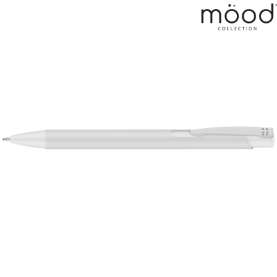 Picture of MOOD COLOUR SOFTFEEL GRS RECYCLED BALL PEN - WHITE