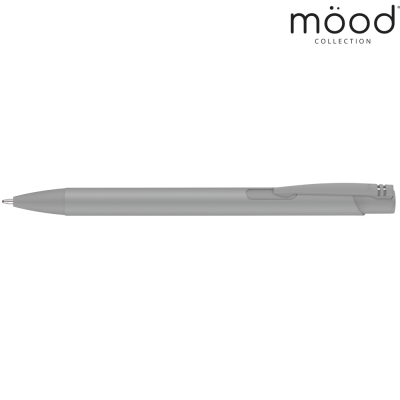 Picture of MOOD COLOUR SOFTFEEL GRS RECYCLED BALL PEN - COOL GREY