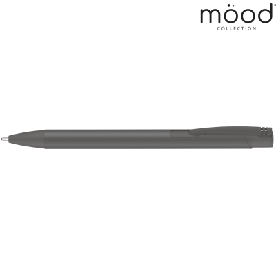 Picture of MOOD COLOUR SOFTFEEL GRS RECYCLED BALL PEN - DARK GREY