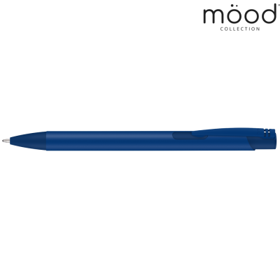Picture of MOOD COLOUR SOFTFEEL GRS RECYCLED BALL PEN - ROYAL BLUE