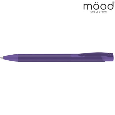 Picture of MOOD COLOUR SOFTFEEL GRS RECYCLED BALL PEN - PURPLE
