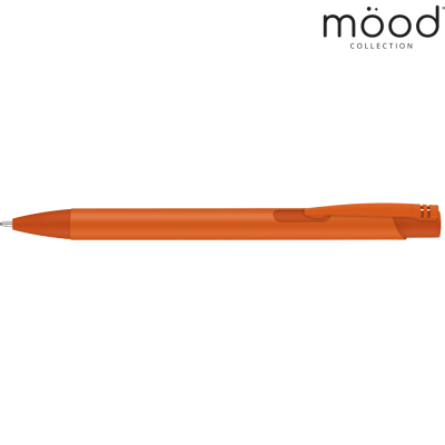 Picture of MOOD COLOUR SOFTFEEL GRS RECYCLED BALL PEN - ORANGE