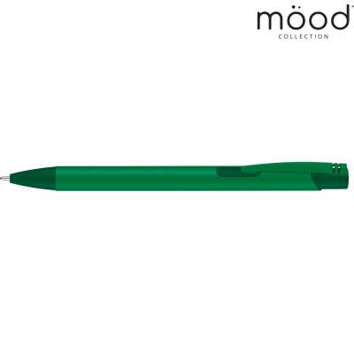 Picture of MOOD COLOUR SOFTFEEL GRS RECYCLED BALL PEN - GREEN