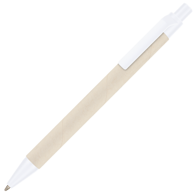 Picture of RECYCLED MILK CARTON BALL PEN - WHITE