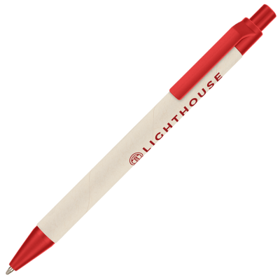 Picture of RECYCLED MILK CARTON BALL PEN - RED