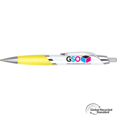 Picture of SPECTRUM MAX GRS RECYCLED BALL PEN in Yellow