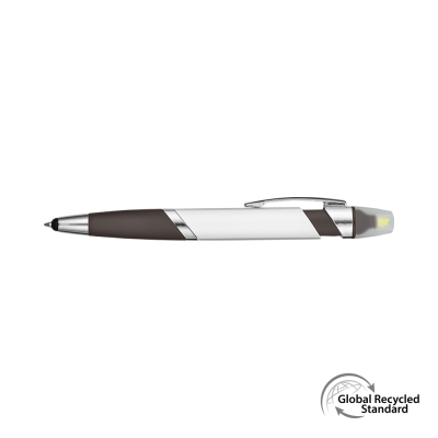 Picture of SPECTRUM HI MAX 2 in 1 Highlighter Grs Recycled Ball Pen - Black