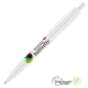 Picture of SUPERSAVER CLICK GRS RECYCLED PLASTIC BALL PEN - WHITE