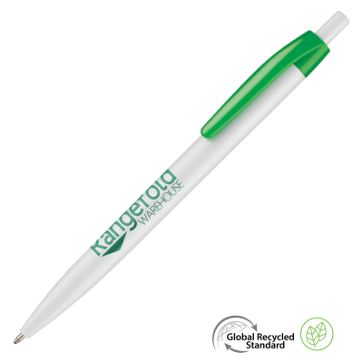 Picture of SUPERSAVER CLICK GRS RECYCLED PLASTIC BALL PEN - GREEN