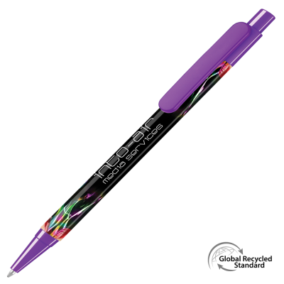 Picture of SUPERSAVER FOTO GRS RECYCLED BALL PEN - PURPLE