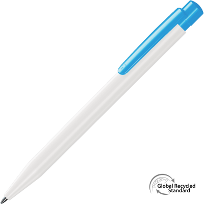 Picture of SUPERSAVER EXTRA GRS RECYCLED BALL PEN - LIGHT BLUE