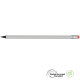 Picture of SUPERSAVER GRS RECYCLED PENCIL with Eraser - Silver - Black with Eraser