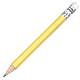 Picture of MINI WOOD PENCIL with Eraser - Yellow