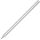 Picture of STANDARD WOOD PENCIL with No Eraser - Silver