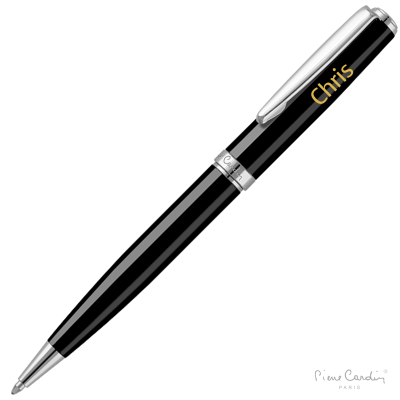 Picture of PIERRE CARDIN MONTFORT BALL PEN - BLACK (LASER ENGRAVED)