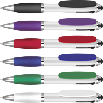 Picture of CONTOUR TRICOLOUR BALL PEN (LINE COLOUR PRINT).