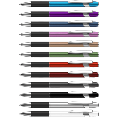 Picture of BELLA GRIP BALL PEN (LINE COLOUR PRINT)