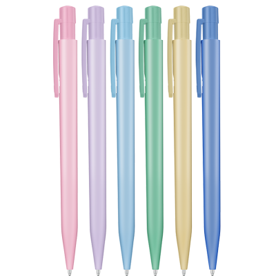 Picture of SUPERSAVER PASTEL BALL PEN (LINE COLOUR PRINT)